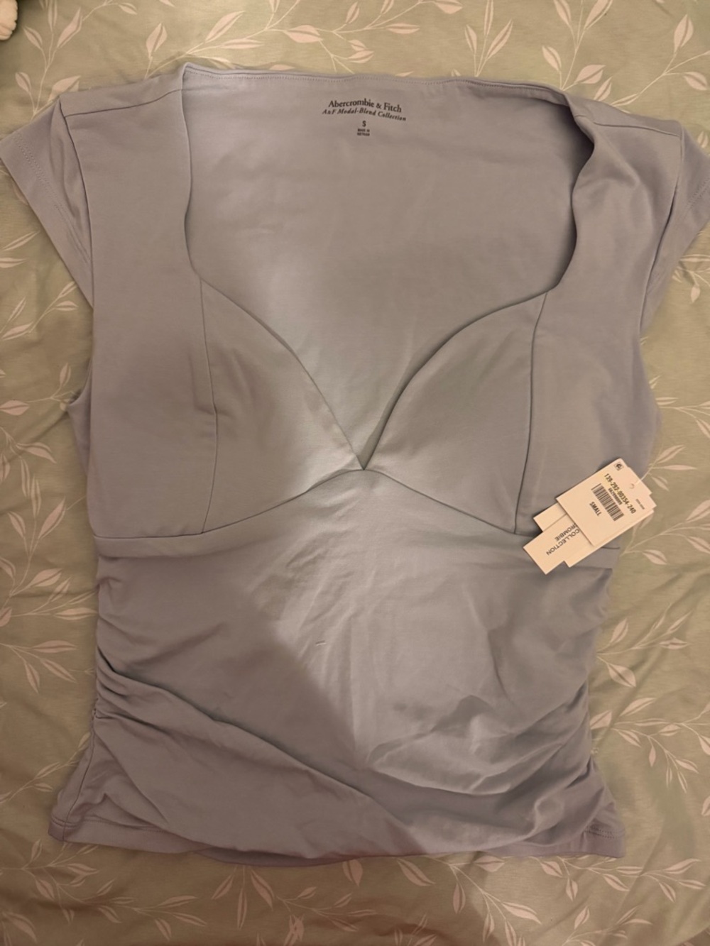 Abercrombie & Fitch Light Blue Bra-Free Top